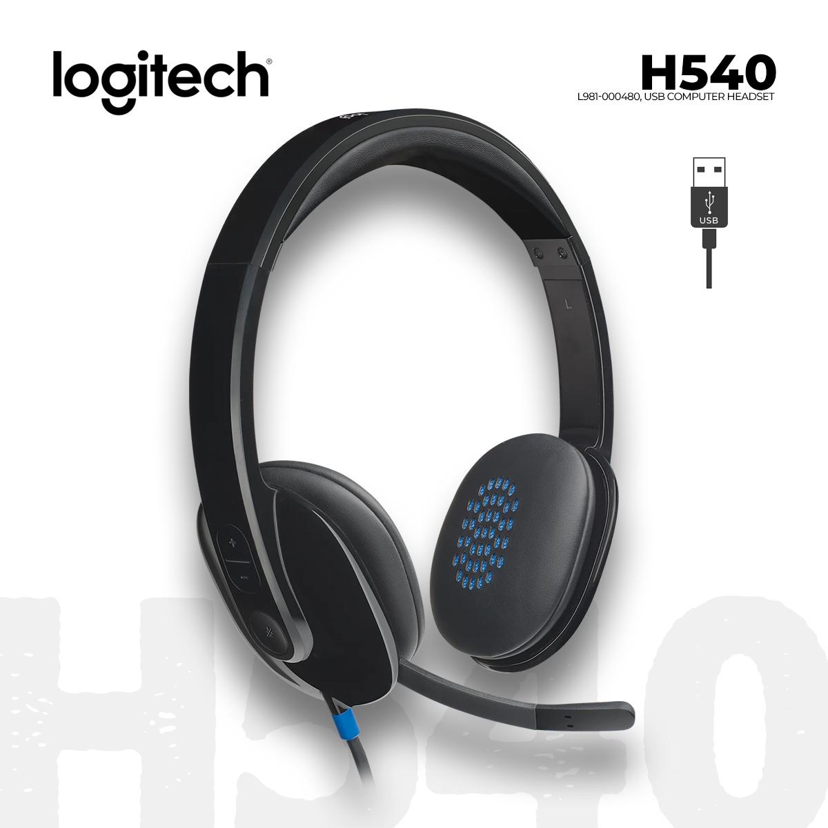 Logitech H540 USB Headset with Noise-Cancelling Mic image 3