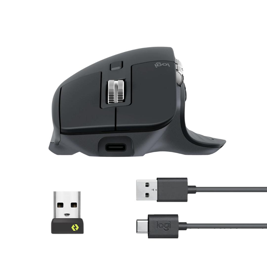 LOGITECH MX MASTER 3S MOUSE WIRELESS MOUSE (GRAPHITE)