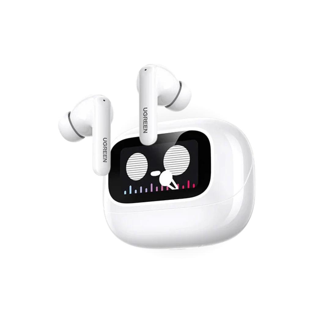UGREEN WS211 EchoBuds Magic with Active Noise Cancelling Earbuds with Smart Touchscreen -White image 2