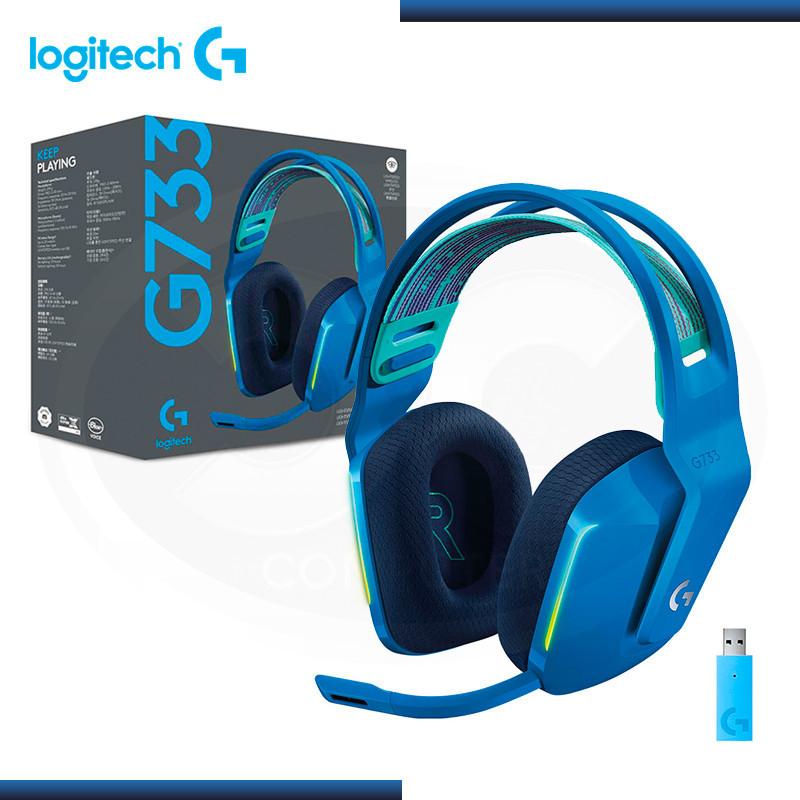 LOGITECH G733 LIGHTSPEED WIRELESS RGB GAMING HEADSET (BLUE)