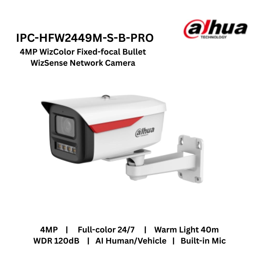 DAHUA IPC-HFW2449M-S-B-PRO 4MP (3.6 mm) WizColor Network Camera image 3