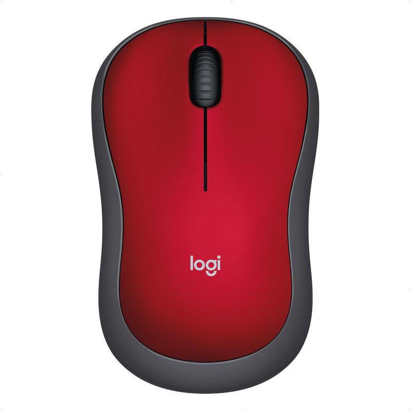 LOGITECH M185 RED WIRELESS MOUSE image 2