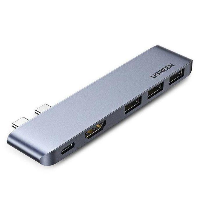 UGREEN CM251 5-in-2 Dual USB-C MacBook Docking Hub with HDMI and 100W PD image 2