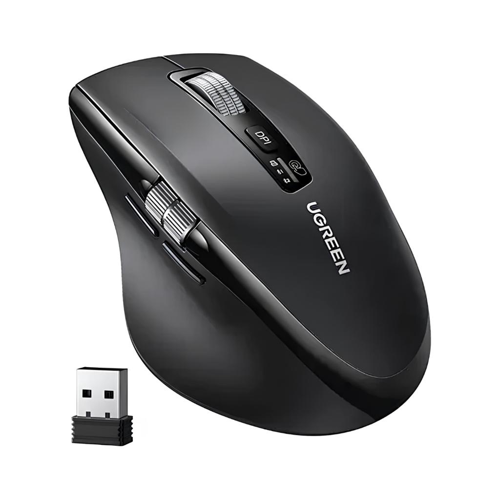 UGREEN M751 Thumb Wheel & Side Scrolling Multi-Mode Wireless Bluetooth Mouse Wireless image 2