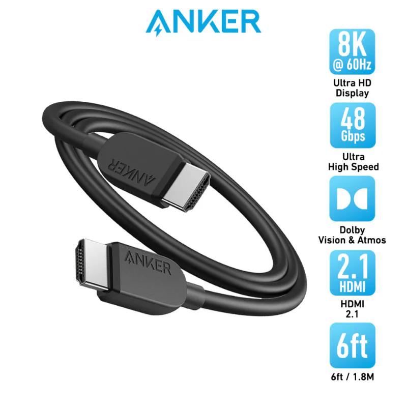 ANKER HDMI CABLE (6 FT, 8K) BLACK image 2