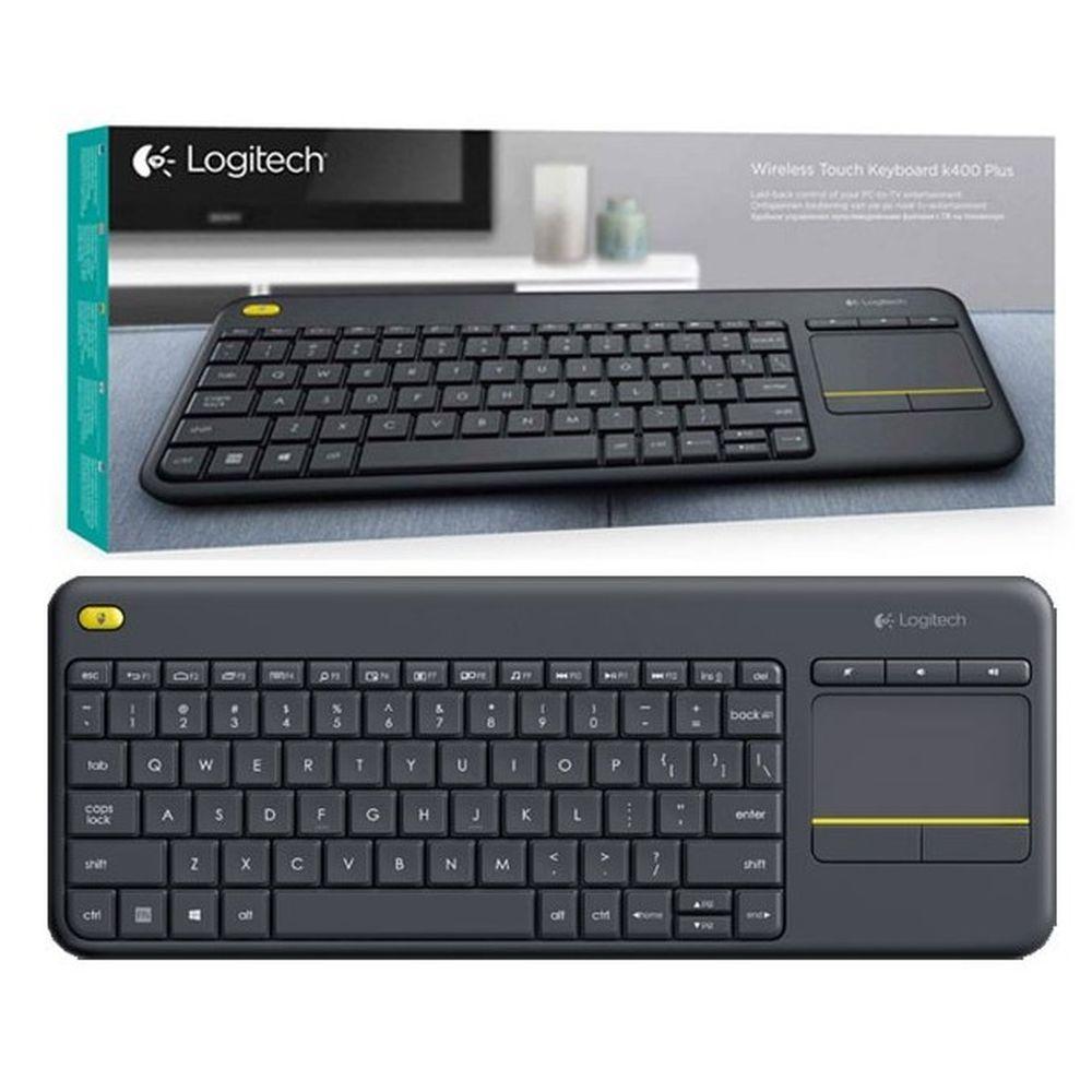 LOGITECH K400 PLUS FULL SIZE WIRELESS KEYBOARD AND MOUSE