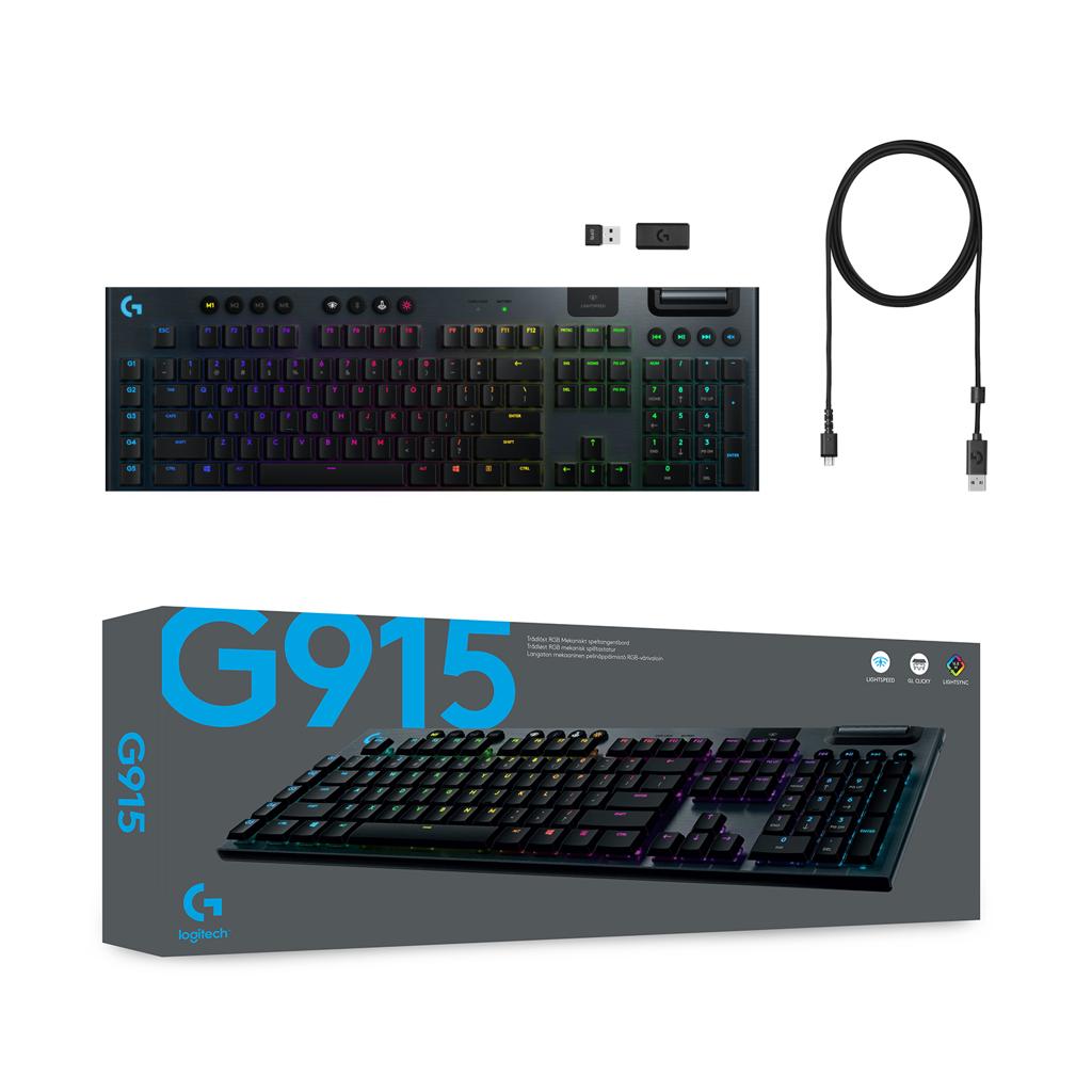 LOGITECH G915 WIRELESS RGB KEYBOARD