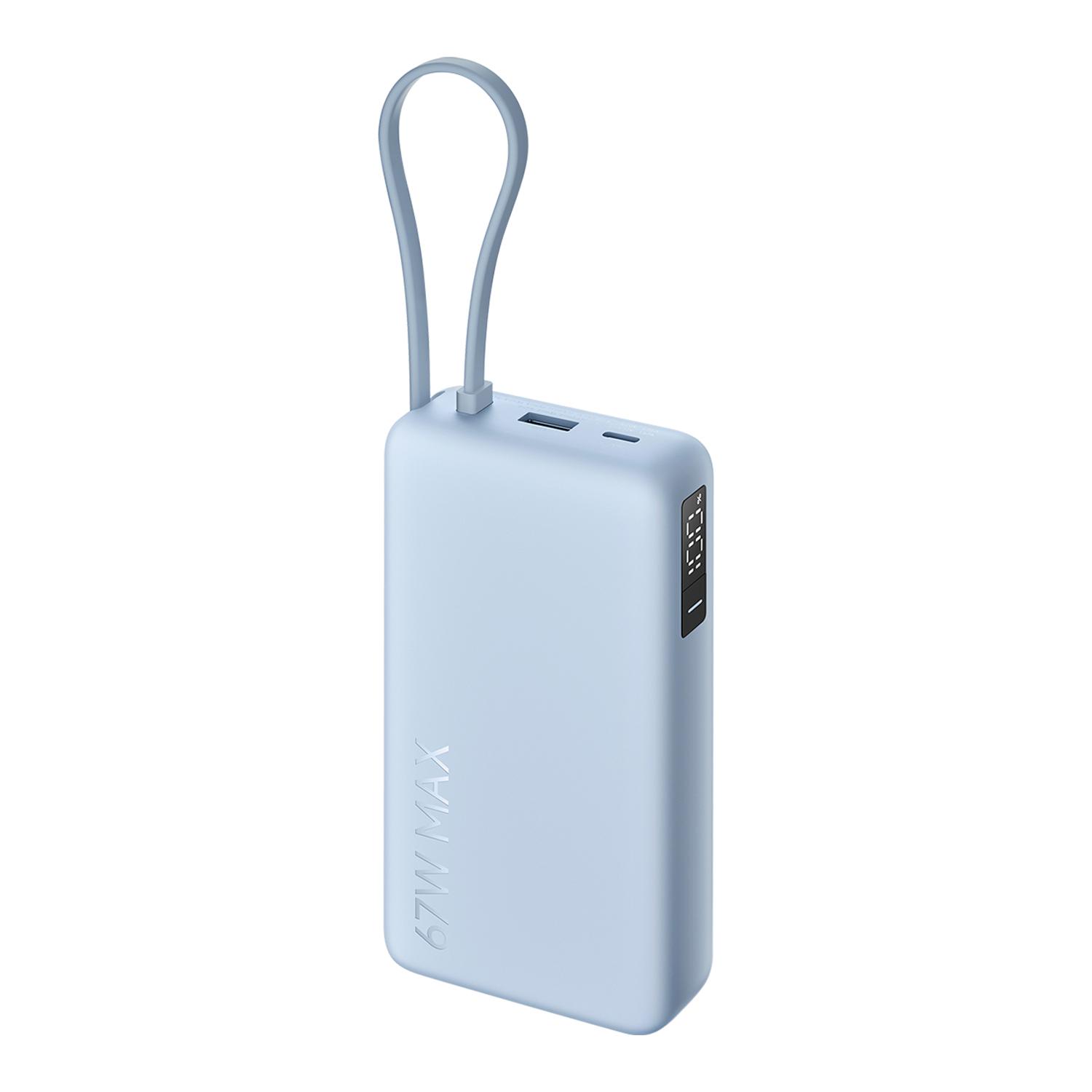 XIAOMI 67W POWER BANK 20000 (INTEGRATED CABLE) ICE BLUE
