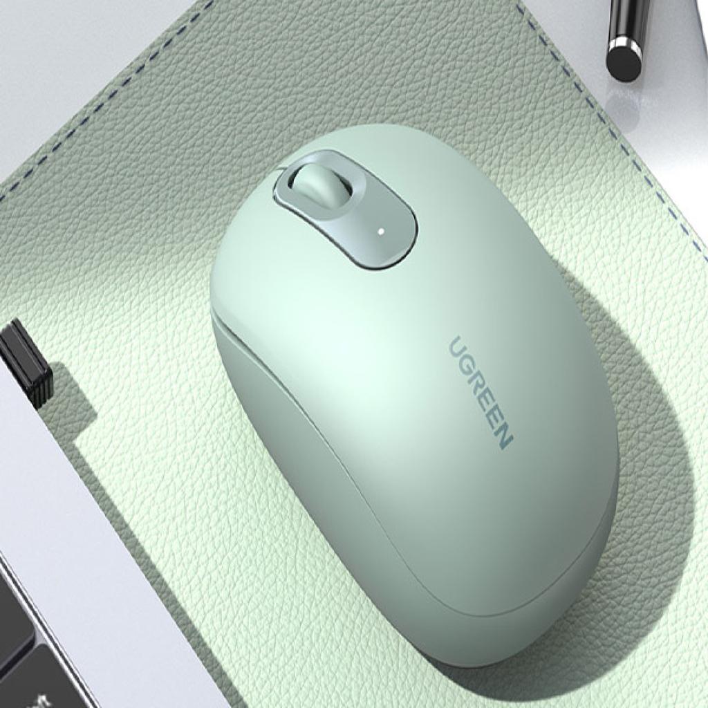 UGREEN MU105 2.4G Wireless Mouse (With Long Life Battery) -Celadon Green image 3