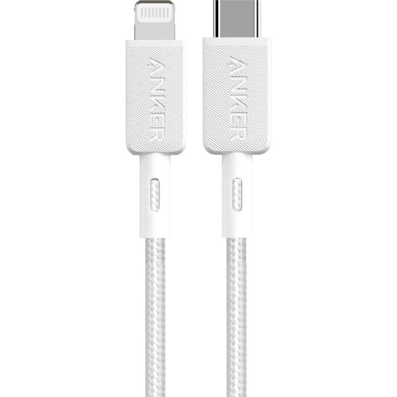 ANKER 322 USB-C TO LIGHTNING CABLE (6FT BRAIDED) WHITE image 2