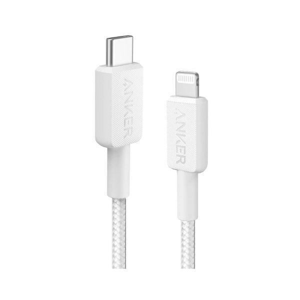 ANKER 322 USB-C TO LIGHTNING CABLE (3FT BRAIDED) WHITE image 3
