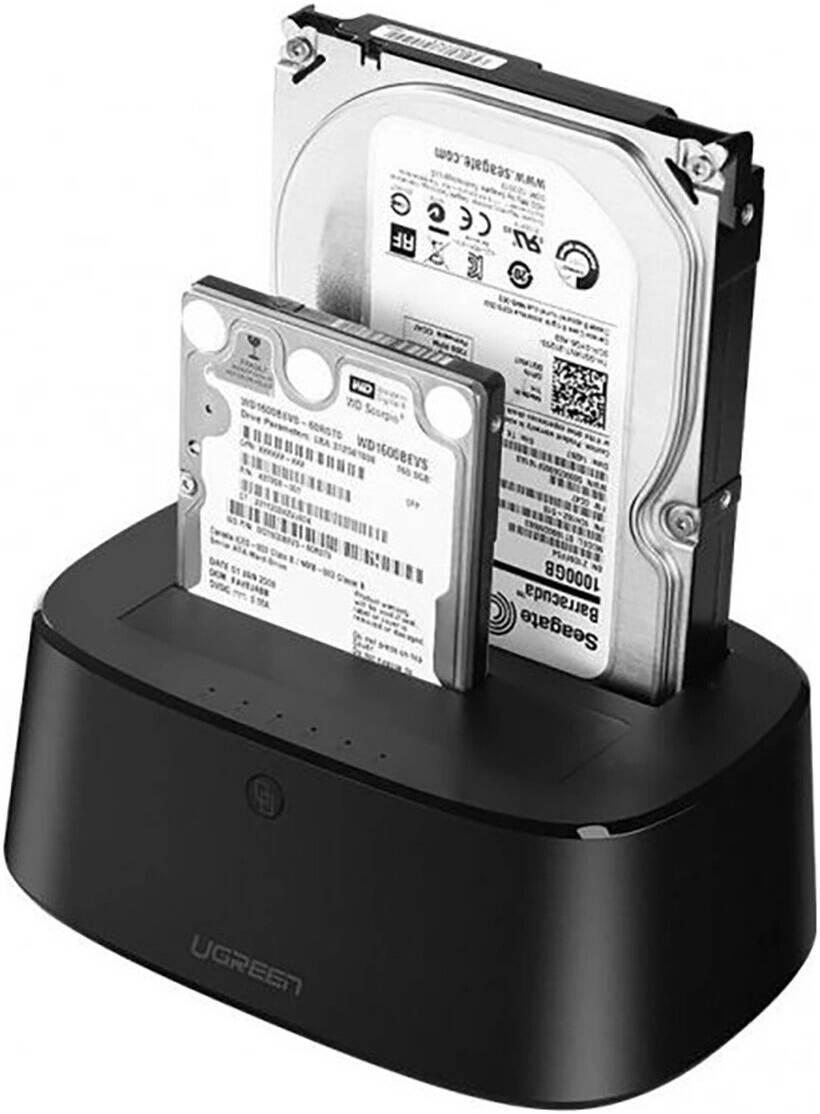 UGREEN CM198 USB 3.0 to SATA Dual-Bay Hard Drive Duplicator/Cloner EU image 3