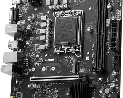 MSI PRO B760M-E DDR4 motherboard image 2