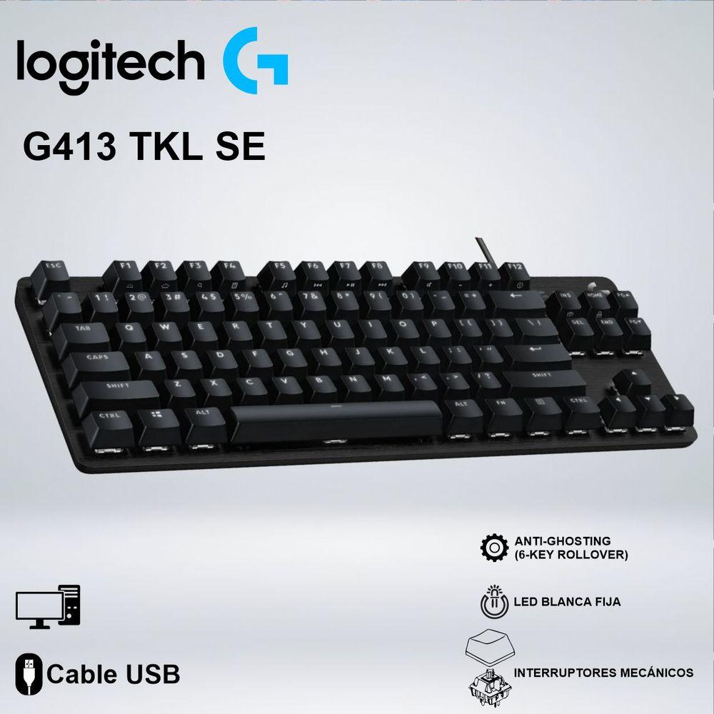 LOGITECH G413 SE TKL CARBON KEYBOARD