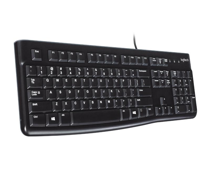 Logitech K120 Wired Keyboard(KB-Sequoia) -Black