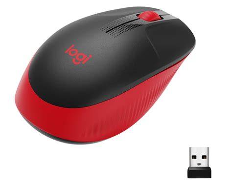 LOGITECH M190 RED WIRELESS MOUSE image 2