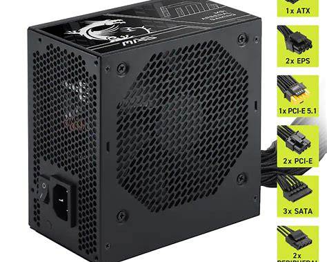 MSI MAG A650BN PCIE5 III 650W Power Supply
