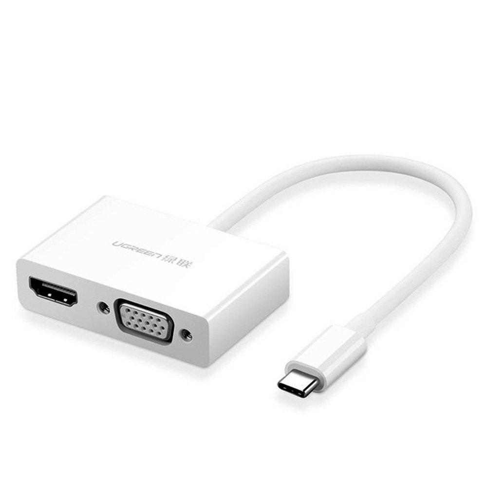 UGREEN MM123 USB-C to HDMI and VGA Converter White image 3