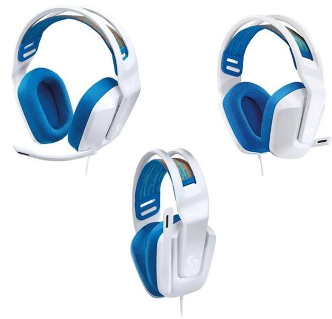 Logitech G335 Wired Gaming Headset – White(3.5mm)