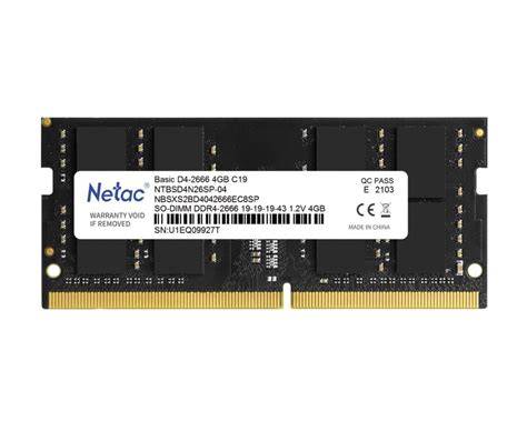 NETAC 4GB DDR4 2666MHz CL19 Laptop RAM image 3