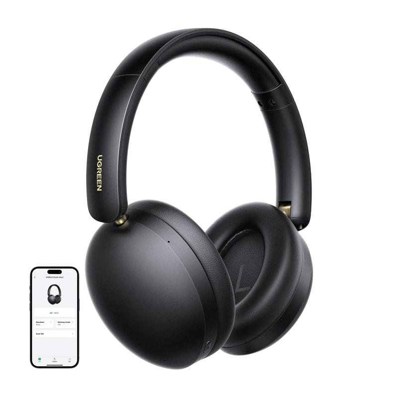UGREEN HP205 Studio Max2 Bluetooth Headphone 80 hrs Battery Life -Black image 3