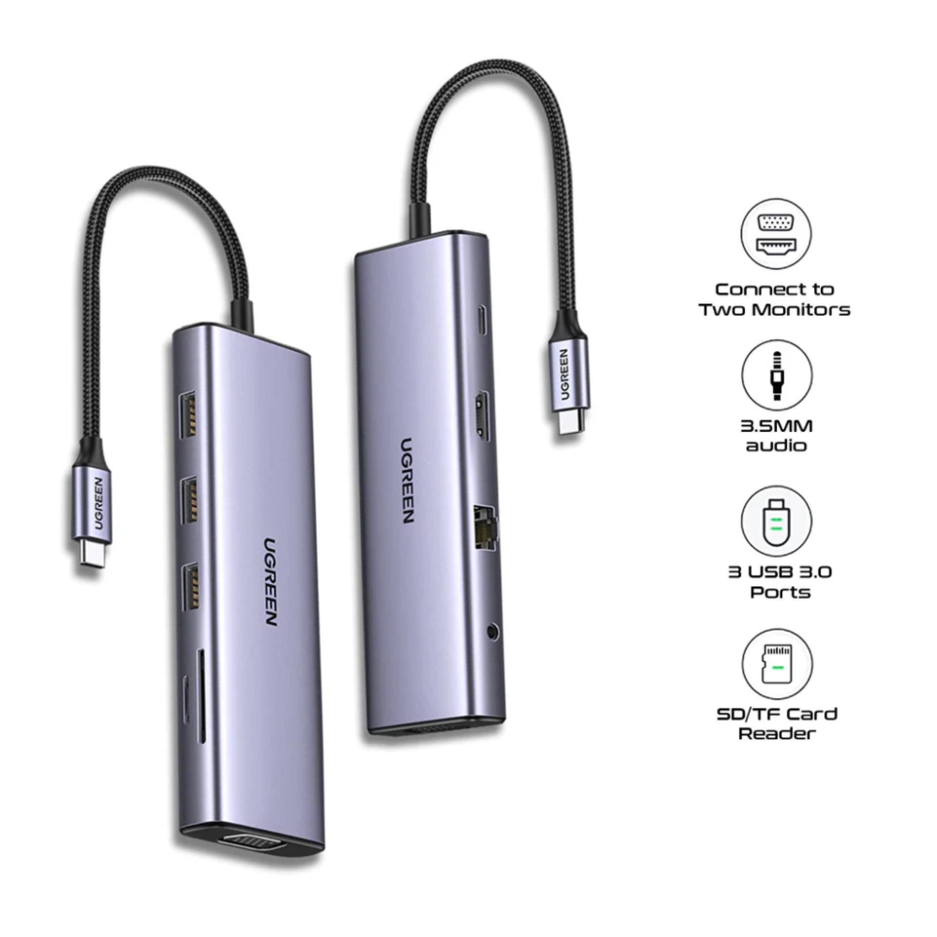 UGREEN CM498 10-in-1 USB-C Docking Station with Audio image 2