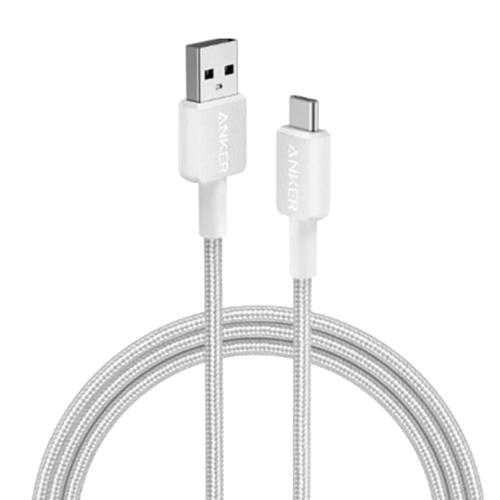 ANKER 322 USB-A TO USB-C CABLE (6FT BRAIDED) WHITE image 3
