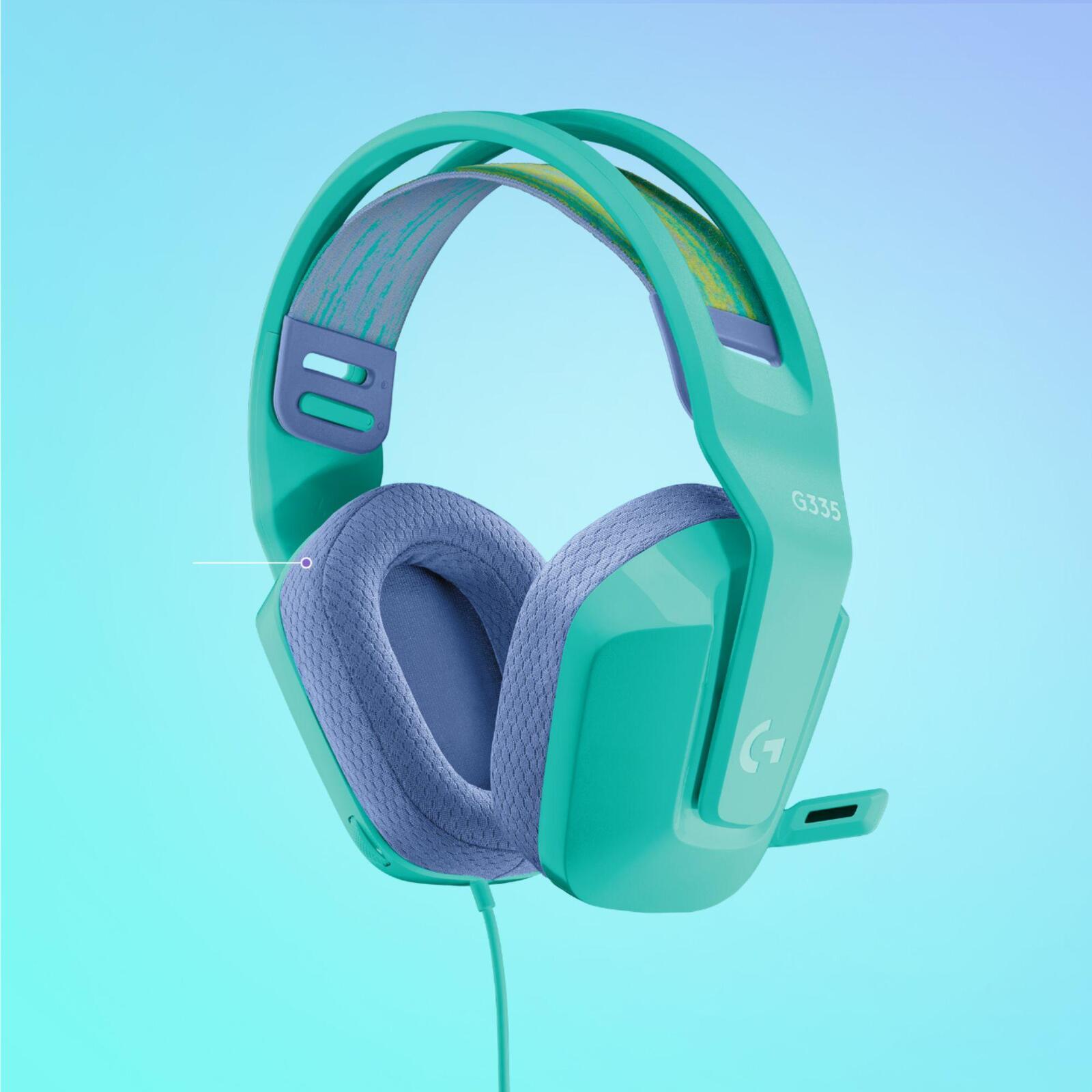 LOGITECH G335 WIRED GAMING HEADSET MINT image 2