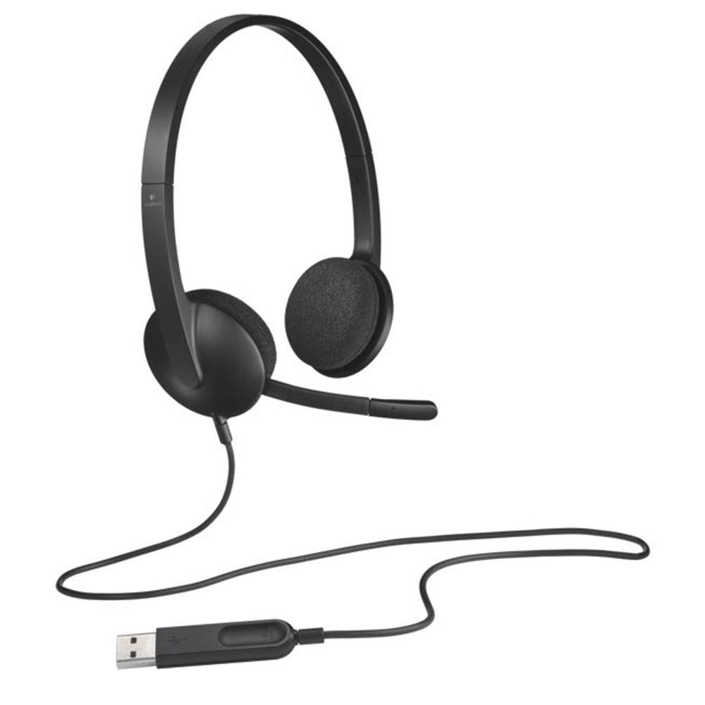 Logitech H340 wiredUSB Headset with Noise-Cancelling Mic image 2