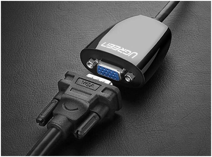 UGREEN MM105 HDMI to VGA Converter without Audio -Black image 2