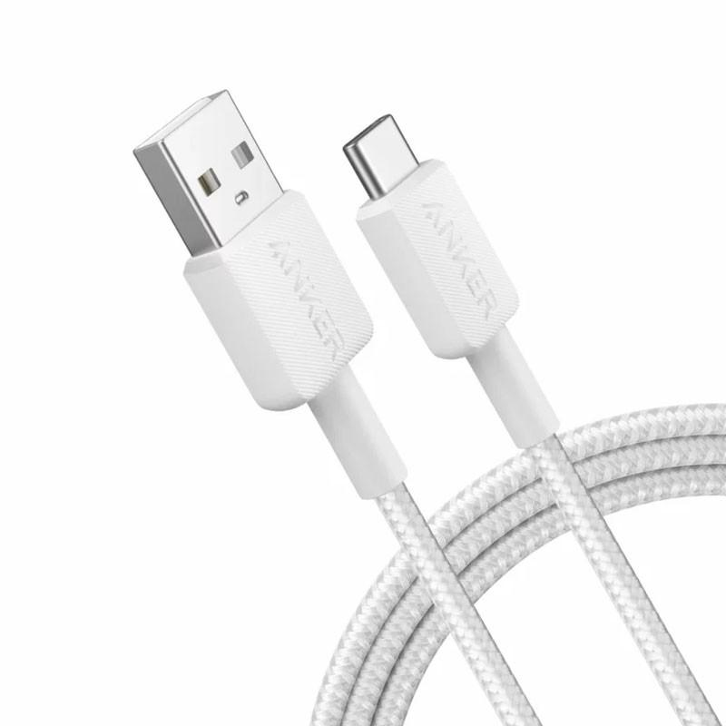 ANKER 322 USB-A TO USB-C CABLE (3FT BRAIDED) WHITE image 3