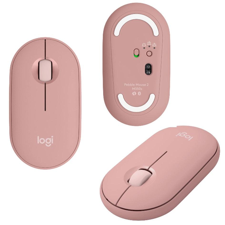 Logitech M350S Pebble 2 Bluetooth Mouse - Tonal Rose (Dongless) image 2