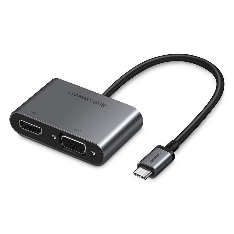UGREEN CM162 4-in-1 USB-C to HDMI, VGA, USB 3.0 and 100W PD Adapter - Space Gray image 3