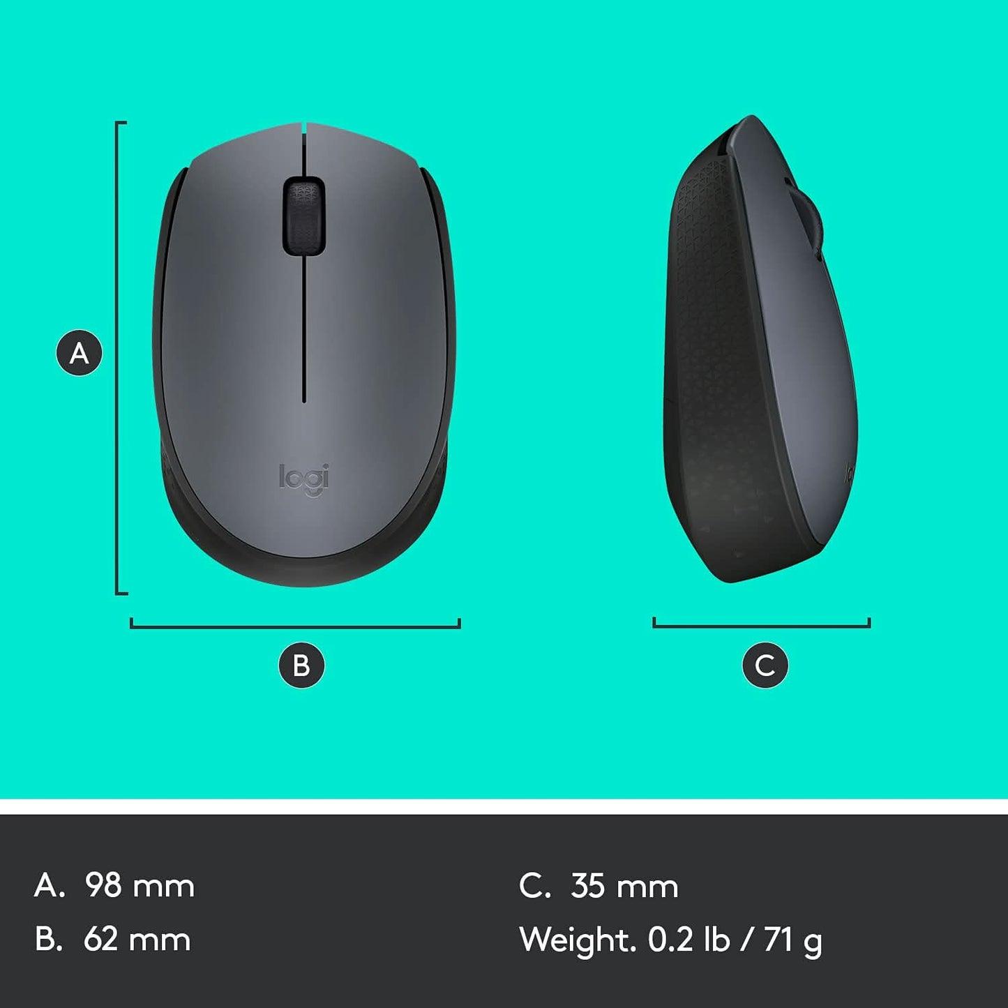 Logitech M171 Wireless Mouse -Swift Grey image 3