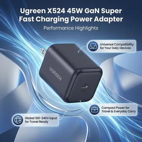 UGREEN X524 45W with 1*USB C GaN Fast Charger UK image 2