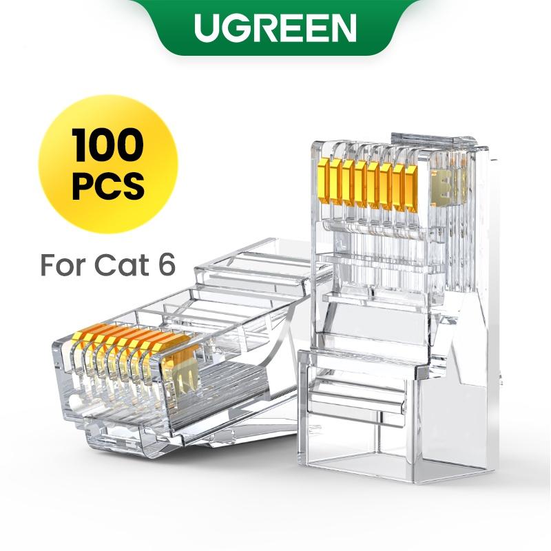 UGREEN NW120 Cat6 RJ45 Unshielded Connector - 100 Pack