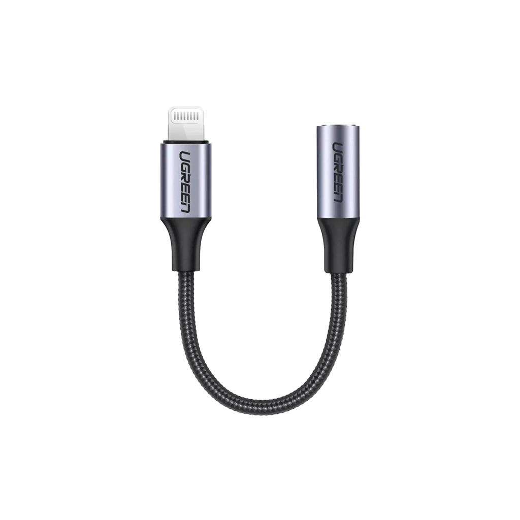 UGREEN US211 Lightning Male to 3.5mm Female Audio Adapter-Dark grey image 3