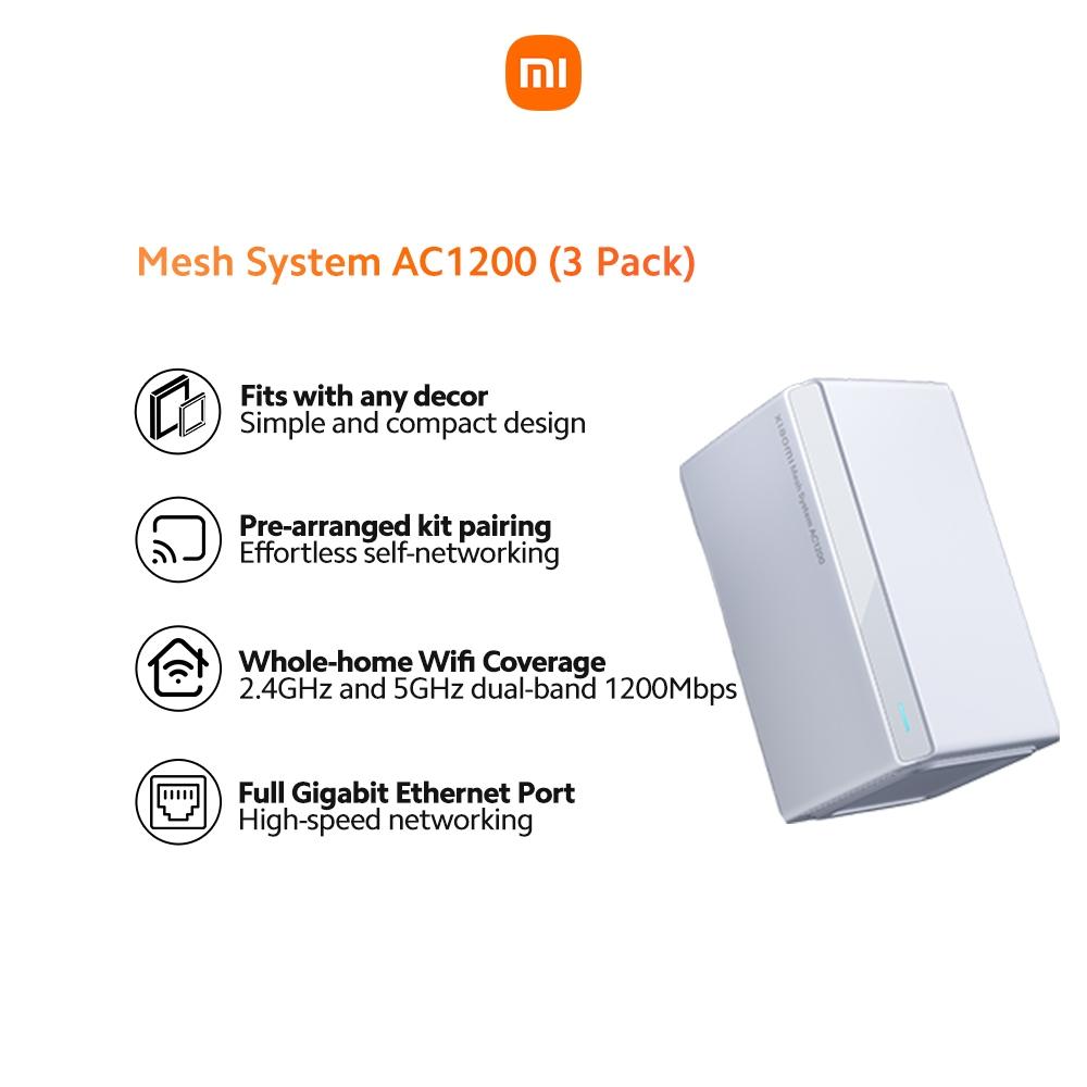 XIAOMI MESH SYSTEM AC1200 EU(3-PACK) image 3