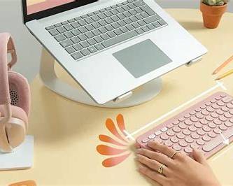 LOGITECH PEBBLE 2 BLUETOOTH KEYBOARD COMBO ROSE image 2