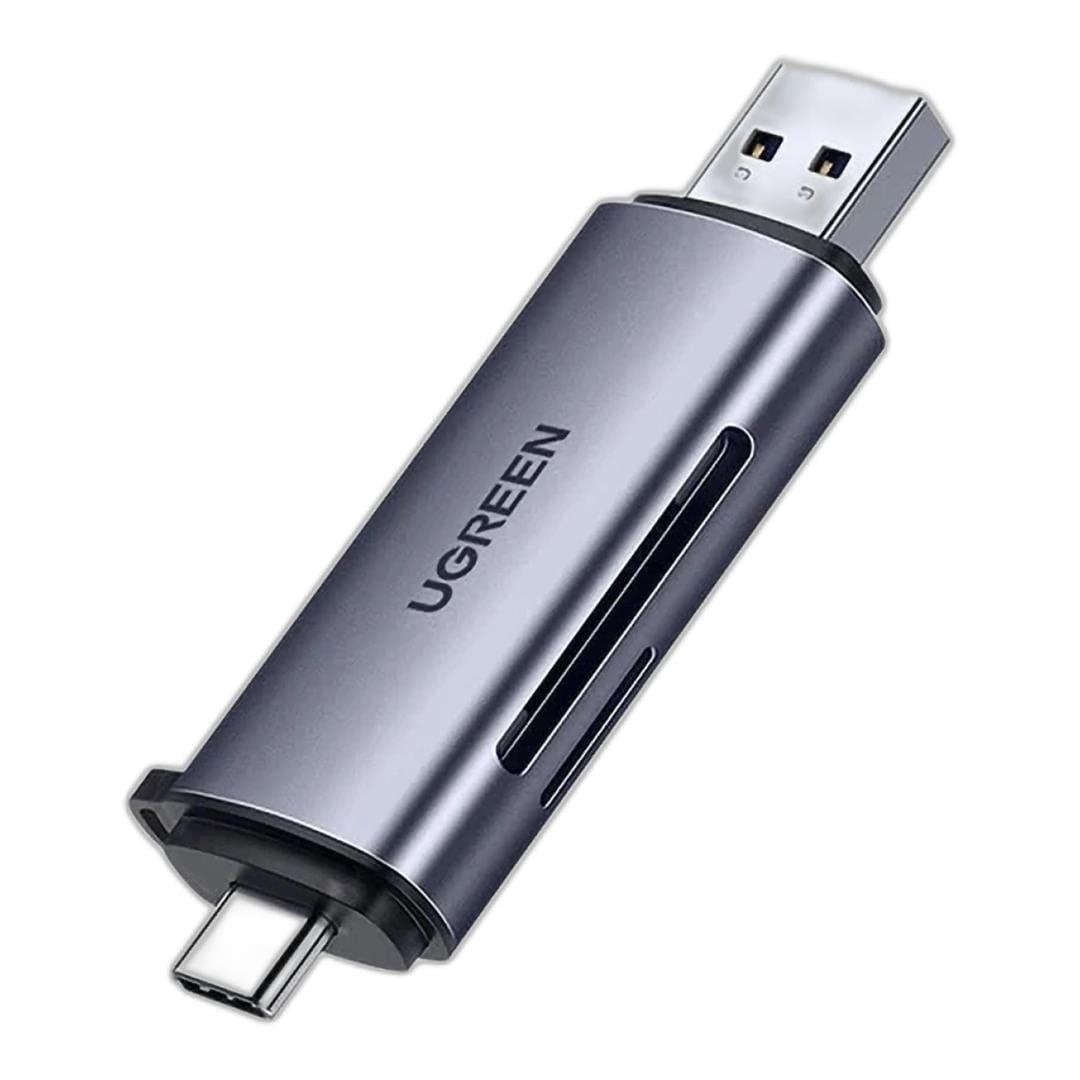 UGREEN CM185 50706 USB-A/USB-C SD and microSD Card Reader Gray image 3
