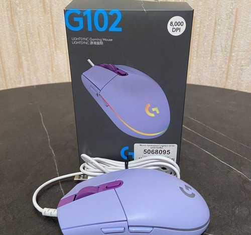 LOGITECH G102 LIGHTSYNC CORDED MOUSE (PURPLE)