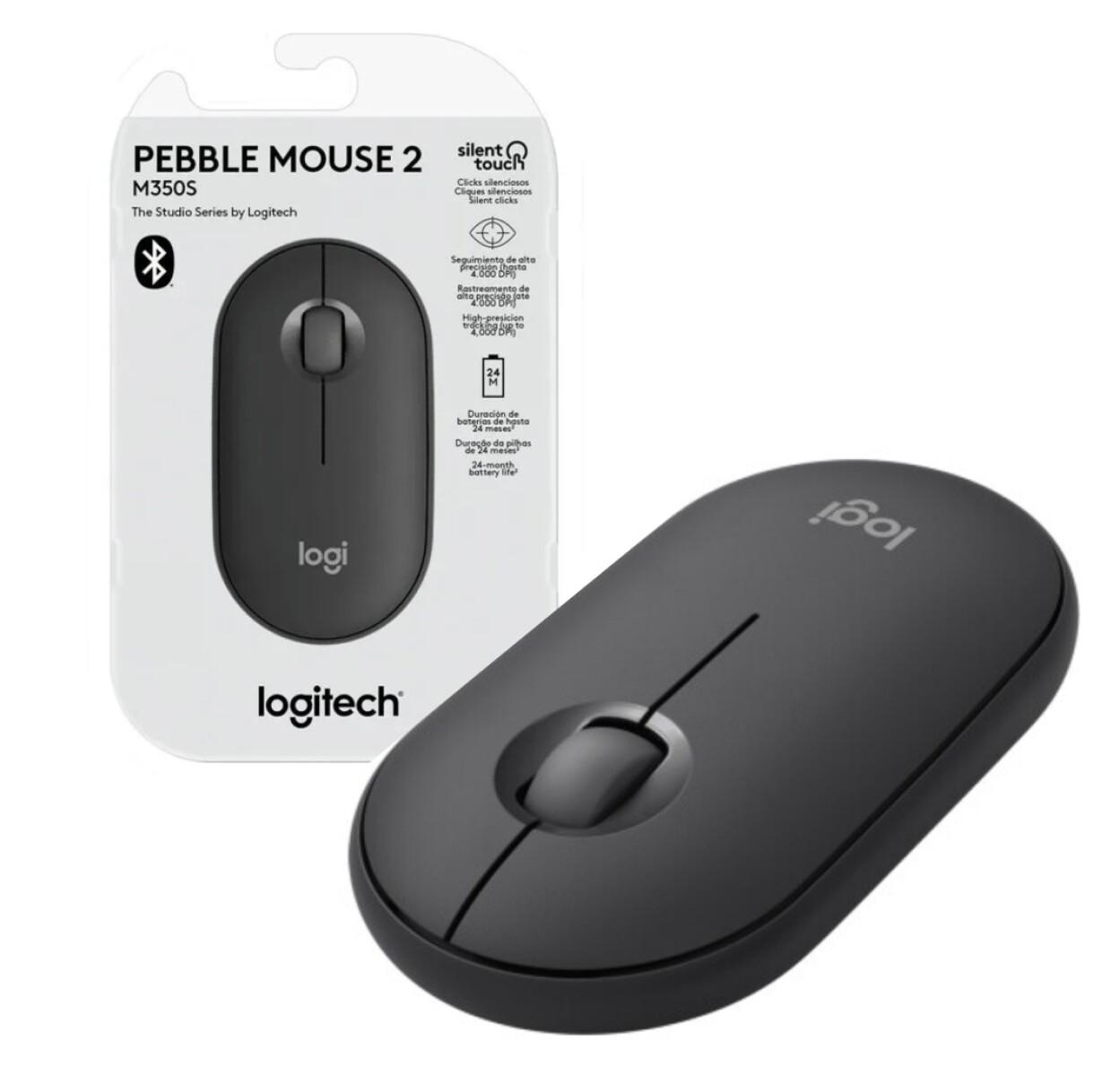 Logitech M350S Pebble 2 Bluetooth Mouse - Tonal Graphite (Dongless) image 3
