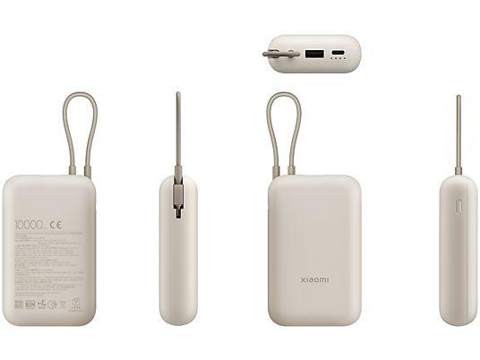 XIAOMI POWER BANK 10000MAH (INTEGRATED CABLE) TAN GL image 2