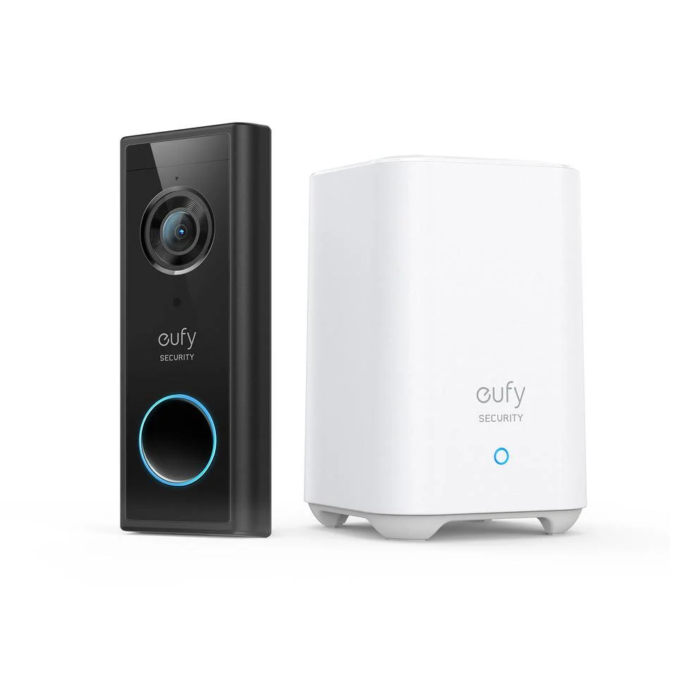 EUFY VIDEO DOORBELL 2K (BATTERY-POWERED) BLACK+WHITE