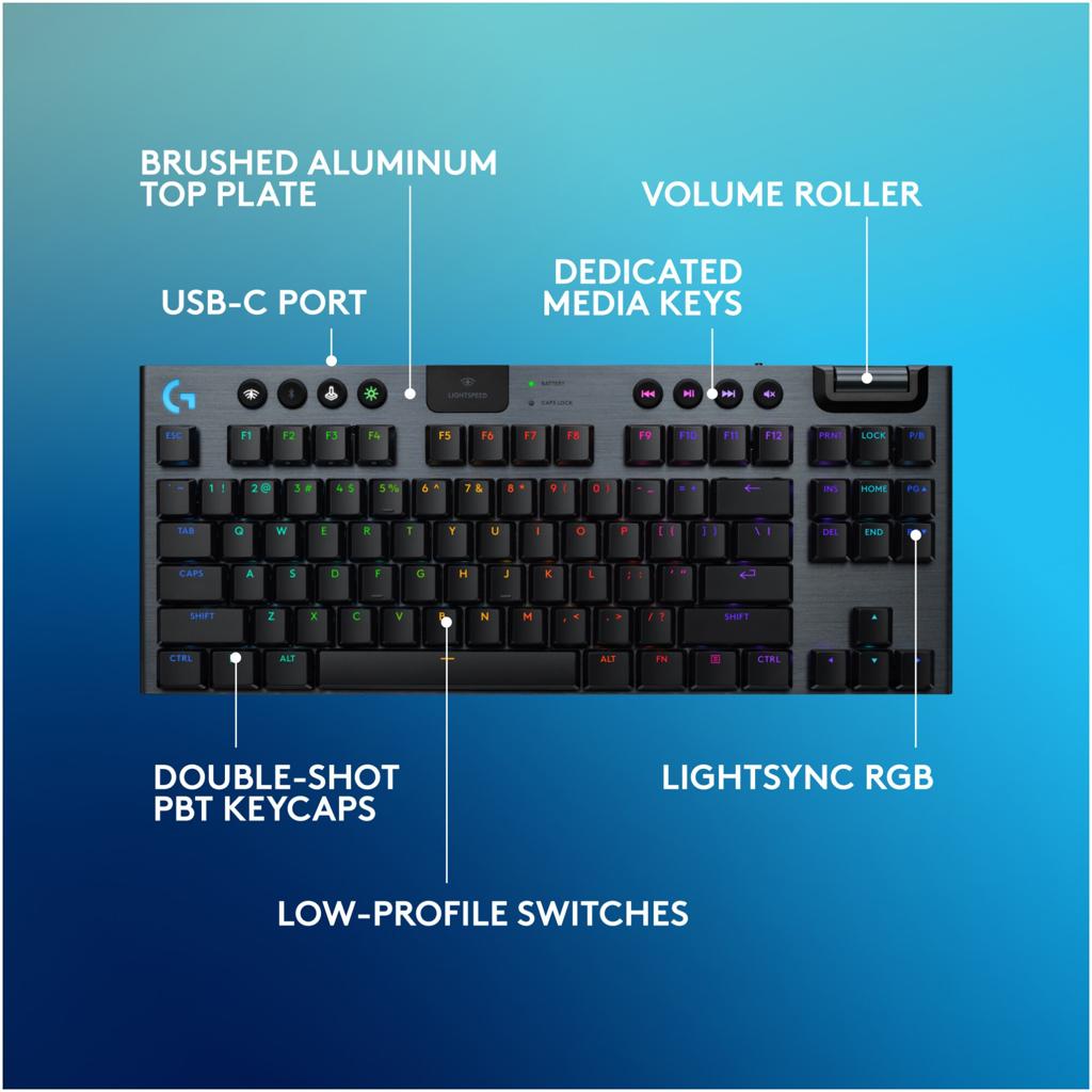 LOGITECH G915X LIGHTSPEED TKL LOW PROFILE KEYBOARD