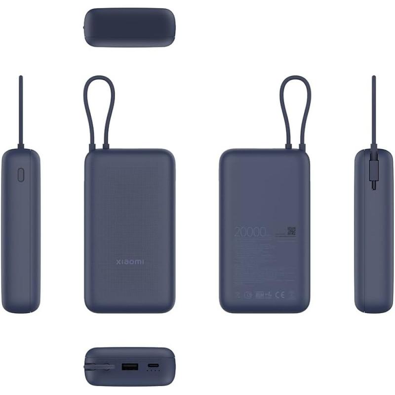 XIAOMI 33W POWER BANK 20000MAH (INTEGRATED CABLE) BLUE GL