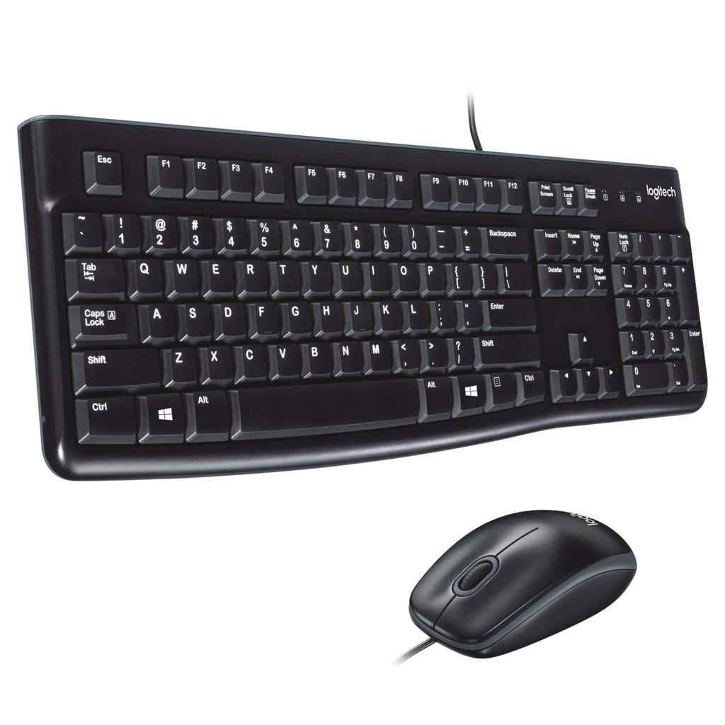 LOGITECH MK120 WIRED KEYBOARD AND MOUSE COMBO