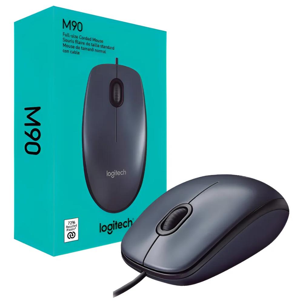 LOGITECH M90 GREY CORDED