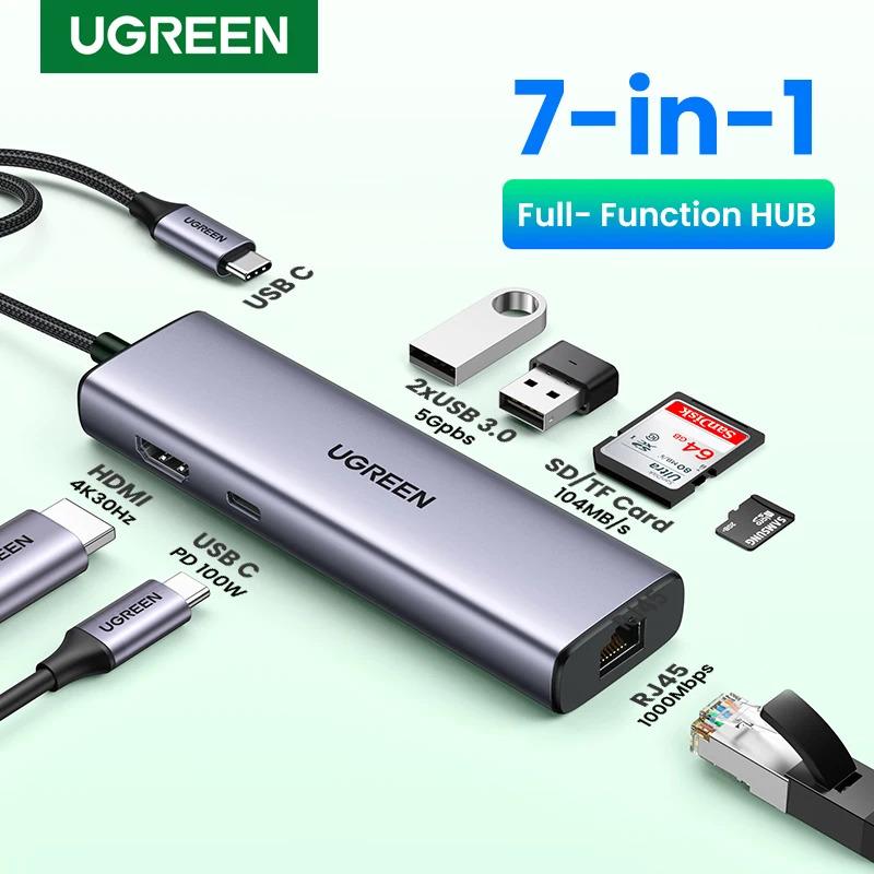 UGREEN CM512 7-in-1 USB-C Docking Station 4K 30Hz