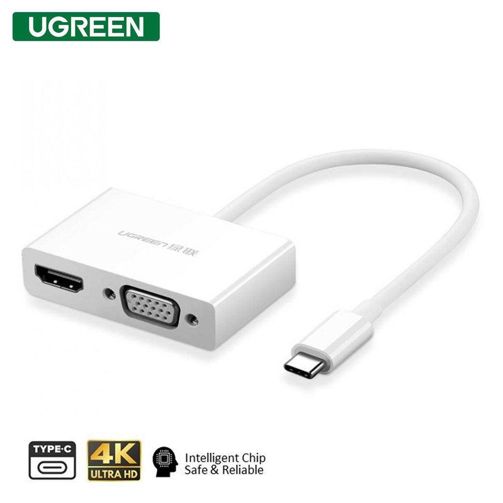 UGREEN MM123 USB-C to HDMI and VGA Converter White